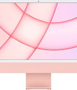 Pink Apple iMac 24-inch M1 chip with 8‑core CPU 7‑core GPU