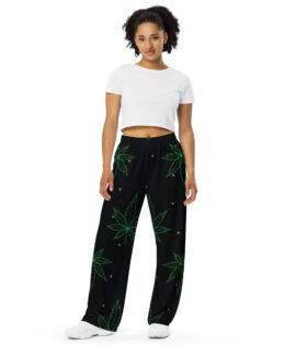 Fifth Degree® Hippie Weed Pajamas Cannabis Wide-Leg Pants